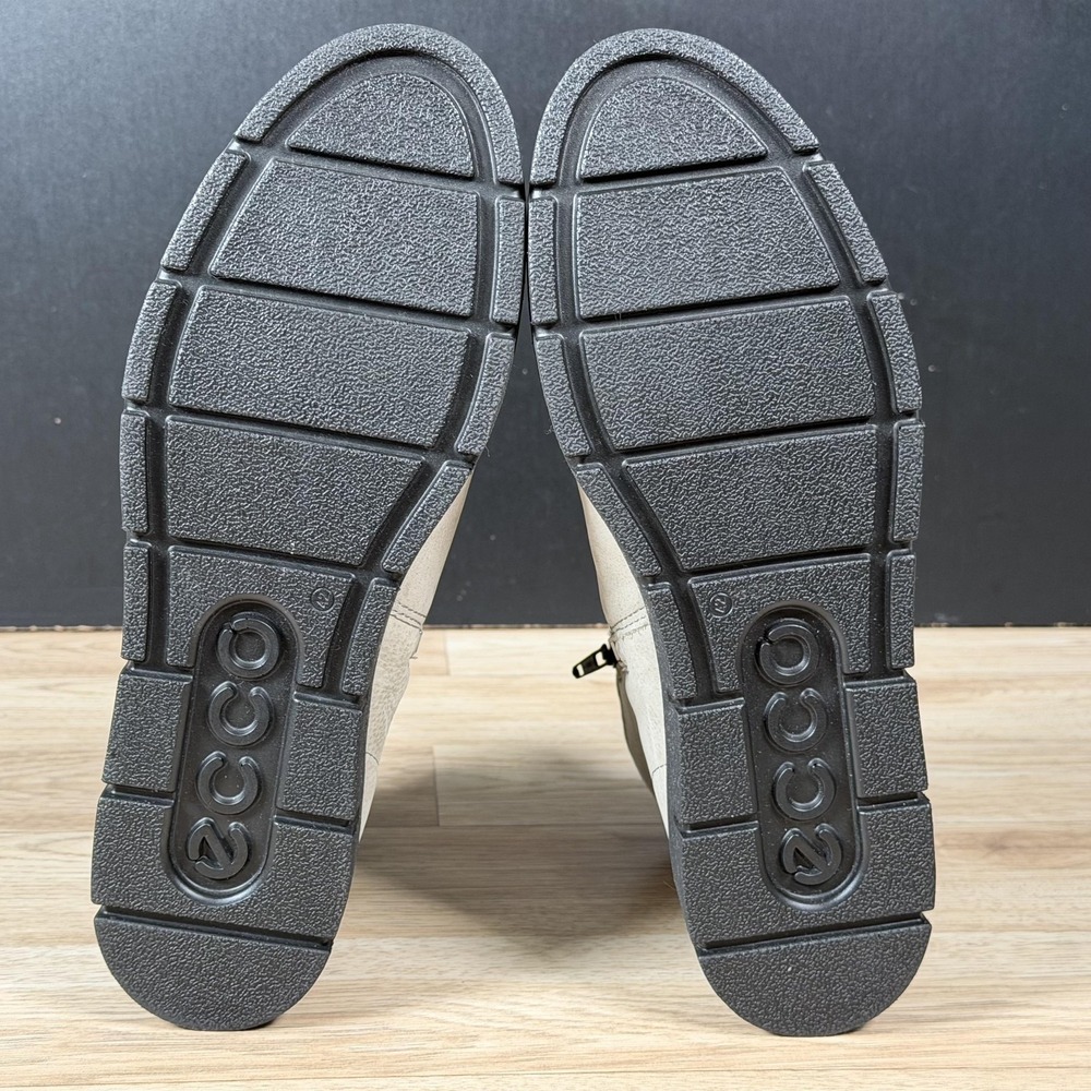 ECCO Bella Boots Womens Size 11 11.5 Gray Leather Ankle Side Zip Booties - Picture 12 of 14